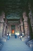 Abu Simbel: Der Groe Tempel - Im Hintergrund das Allerheiligste