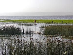 Awassa-See: Fischer am Ufer P1090130