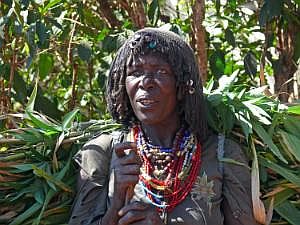 Konso: Dorf Gamule - Einheimische P1080217