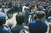 Kashgar: Vorplatz der Id-Kah-Moschee