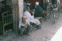 Kashgar: Altstadt - Basar: Tee-Huser