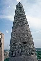 Turfan: Emin-Moschee - Lehm-Minarett