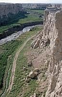 Plateau der Ruinenstadt von Jiaohe