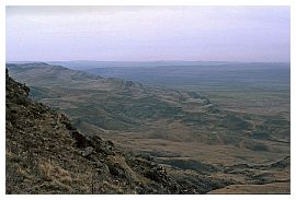 Landschaft bei Udabno