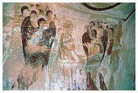 Udabno: Fresken in der Kirche