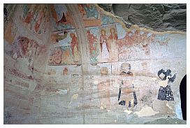 Udabno: Fresken der Kirche