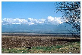 Landschaft in Kachetien: Kaukasus