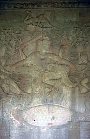 Angkor Wat: Reliefs - Quirlung des Milchozeans