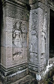 Angkor Thom: Bayon-Tempel - Apsaras