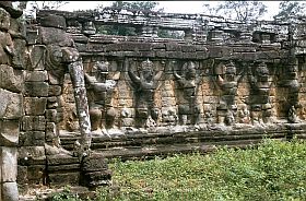 Angkor Thom - Elefantenterrasse
