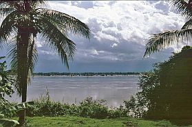 Blick auf den Mekong bei Sambok