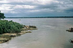 Blick auf den Mekong bei Sambok