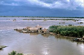 Blick auf den Mekong bei Sambok