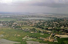 Luftaufnahme von Phnom Penh