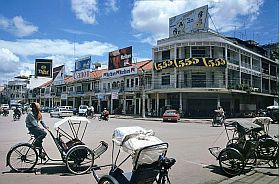 Strae in Phnom Penh, Nhe des Hauptmarktes