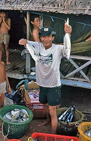 Fischhndler bei Sihanoukville