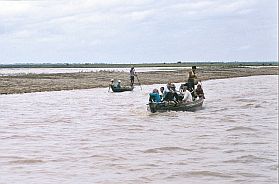 Fahrt auf einem Kanal im Mekong-Delta