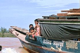 Fahrt auf einem Kanal im Mekong-Delta