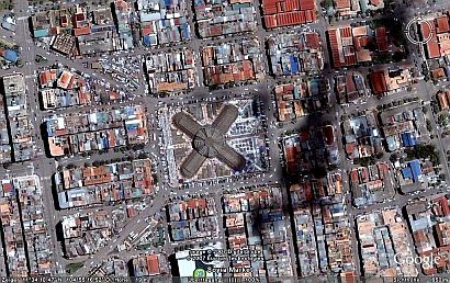 Satellitenbild Zentralmarkt Phnom Penh