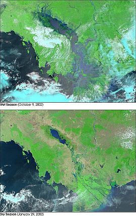 Tonle Sap See: Satellitenbilder