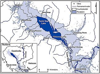 Tonle Sap See: Karte