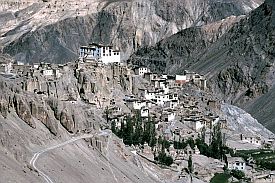 Blick auf das Kloster Lamayuru