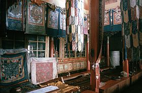 Thangkas im Tempel des Klosters Lamayuru