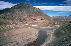 Zusammenfluss vom Zanskar mit dem Indus