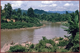 Nam Khan, ein Nebenfluss des Mekong