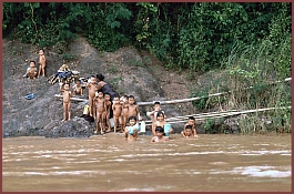 Dorf am Mekong: Ban Xang Hai - Badestelle