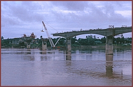 Freundschaftsbrcke nach Thailand im Bau