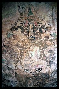 Bagan: Sulamani-Tempel (1183) - Malerei innen