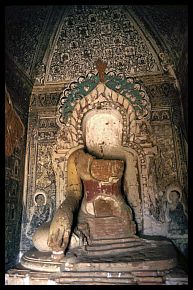 Bagan: Nandamannya Tempel - Buddhafigur