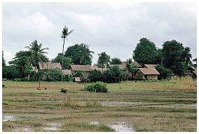 Dorf am Irrawaddy