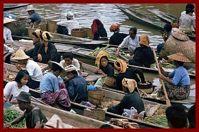 Inle-See: Schwimmender Markt in Ywama