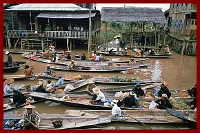 Inle-See: Schwimmender Markt in Ywama