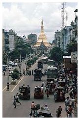 Yangon: Strae zur Sule-Pagode