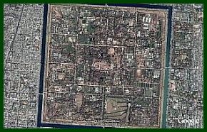 Mandalay: Satellitenbild der Knigsstadt