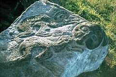 Zeremoniendorf Orongo: Petroglyphen - Schpfergott Make Make und Vogelmensch