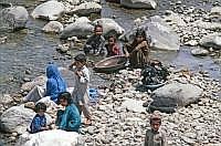 Waschstelle im Swat-Fluss