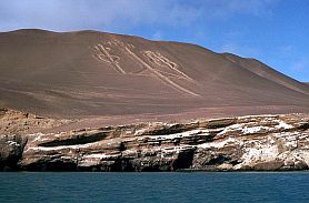 'El Candelabro', ein Scharrbild auf der Halbinsel Paracas