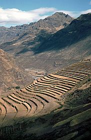 Inka-Terrassen in Pisac