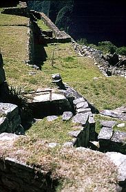 Machu Picchu: Wasserleitung/Brunnen