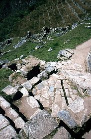 Machu Picchu: Wasserleitung/Brunnen