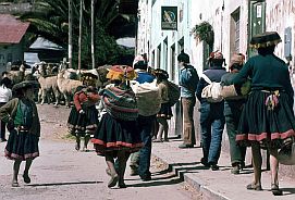 Indiofrauen in Andahuaylillas