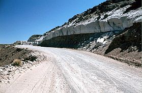 Strae nach Arequipa durch Schneefelder