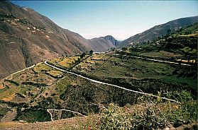 Gebirgslandschaft zwischen Casma und Huaraz