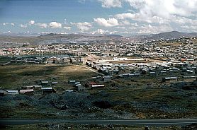 Blick auf Cerro de Pasco