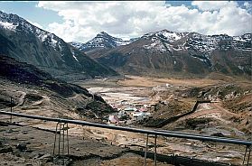 Mine zwischen Cerro de Pasco und La Oroya