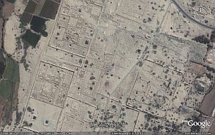 Satellitenbild von Chan Chan